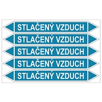 Značení potrubí, stlačený vzduch